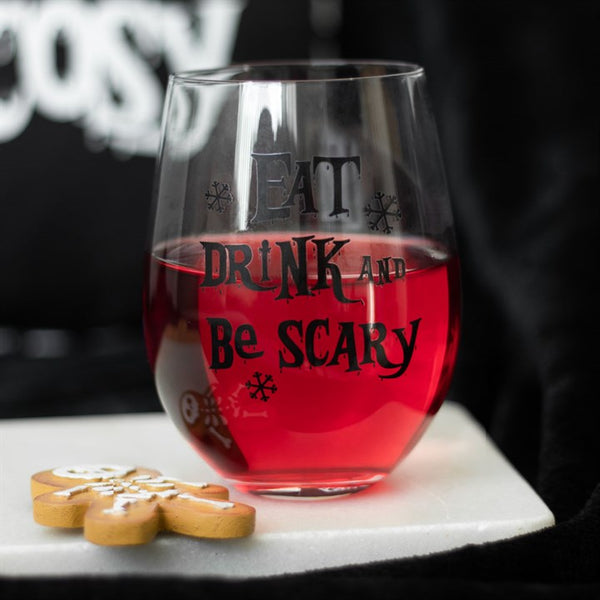 Eat Drink and be Scary Glas