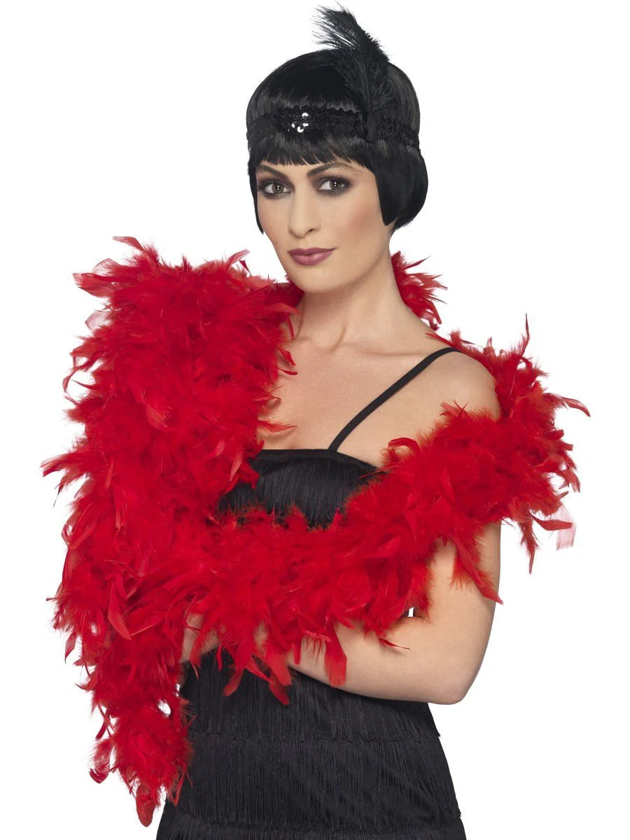 Deluxe Red Feather Boa