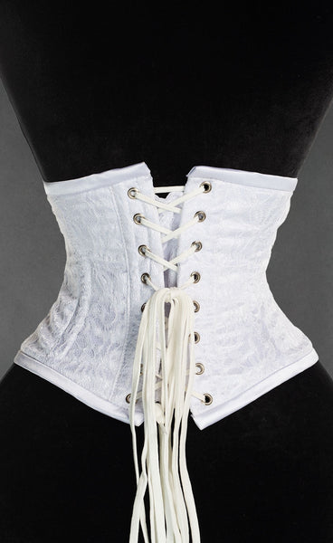 White Lace Waist Cincher